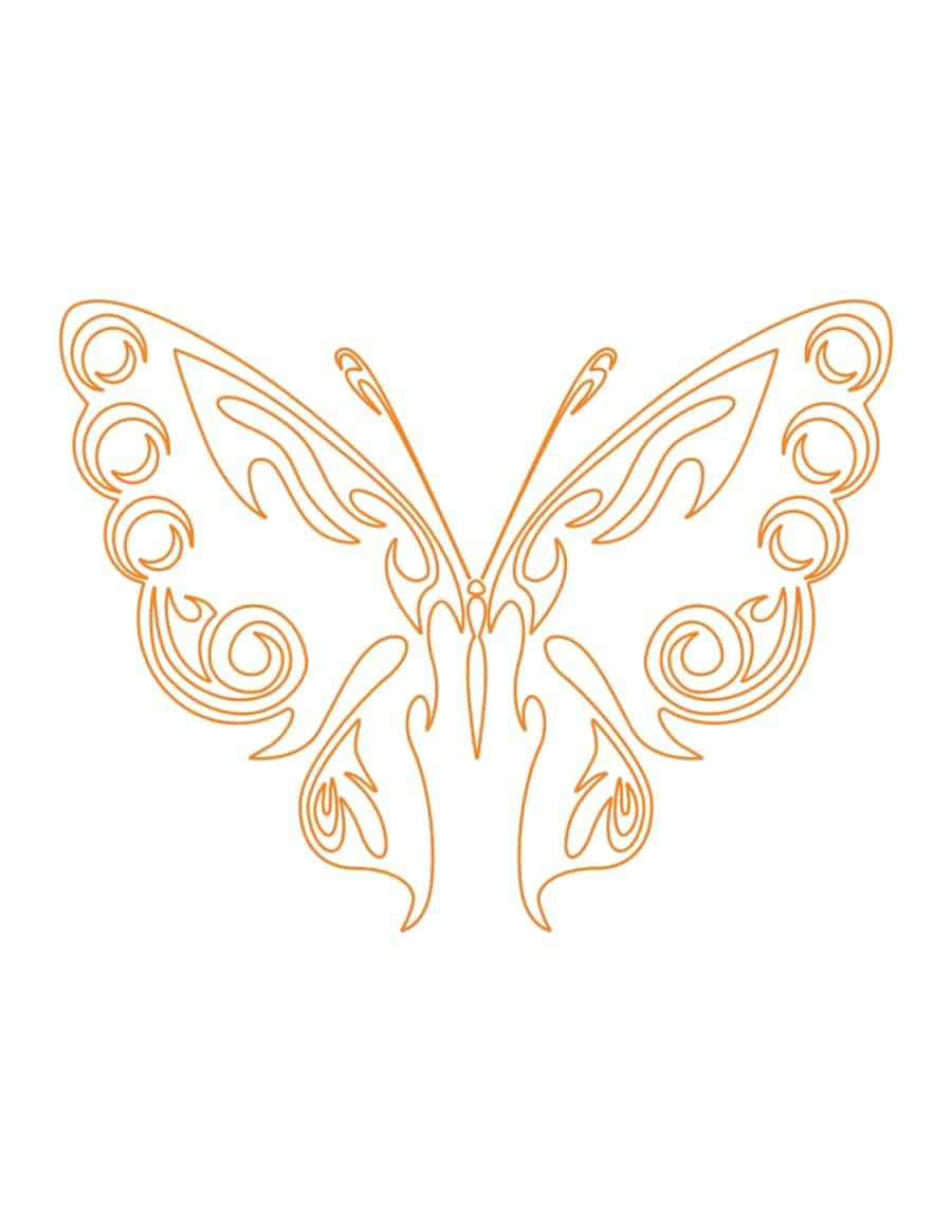 Tribal Butterfly Vector Art Kid Coloring Pdf Free Vectors